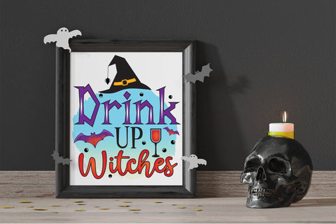 Halloween Sublimation Design | Drink up Witches Sublimation CraftLabSVG 