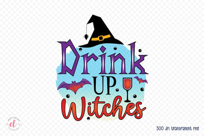 Halloween Sublimation Design | Drink up Witches Sublimation CraftLabSVG 