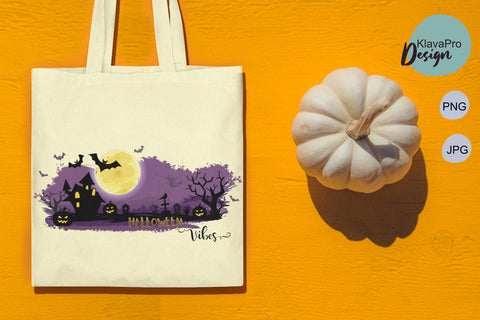 Halloween Sublimation Design Halloween vibes Witch Moon Sublimation Klava P 