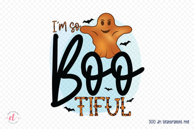 Halloween Sublimation Design - I'm So Boo Tiful Sublimation CraftLabSVG 