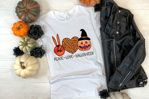 Halloween Sublimation Design | Peace Love Halloween Sublimation CraftLabSVG 