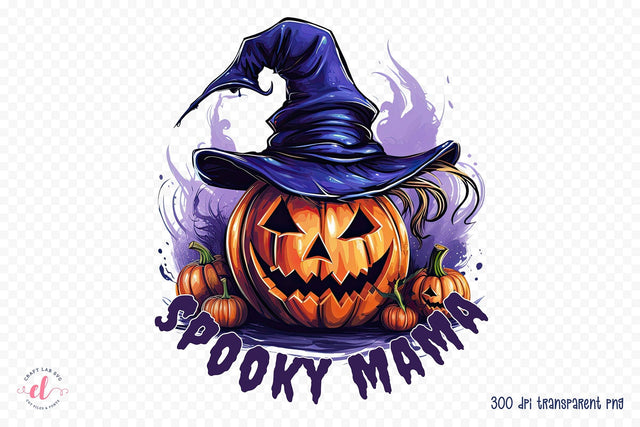 Halloween Sublimation Design - Spooky Mama Sublimation CraftLabSVG 