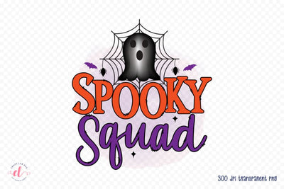 Halloween Sublimation Design, Spooky Squad Sublimation CraftLabSVG 