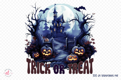 Halloween Sublimation Design - Trick or Treat Sublimation CraftLabSVG 