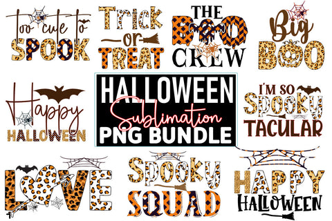 Halloween Sublimation PNG Bundle SVG CraftingStudio 