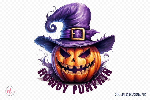 Halloween Sublimation PNG | Howdy Pumpkin Sublimation CraftLabSVG 