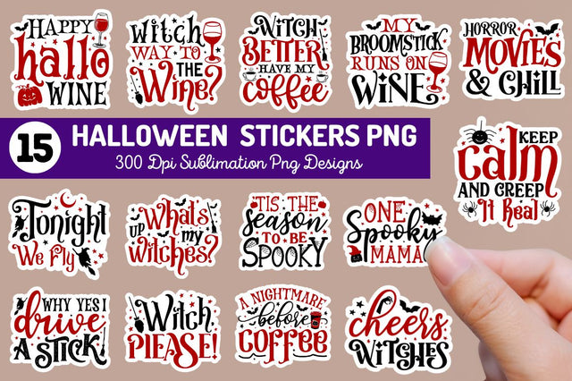 Halloween Sublimation Stickers Bundle Sublimation Regulrcrative 