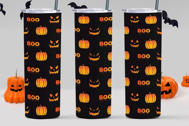 Halloween sublimation tumbler 20 oz skinny Sublimation KMarinaDesign 