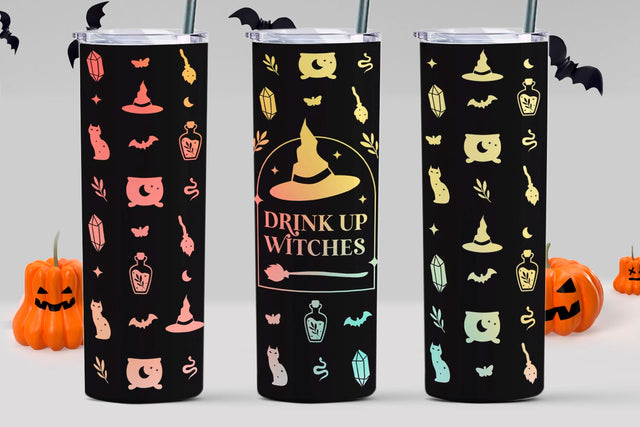 Halloween sublimation tumbler Sublimation KMarinaDesign 