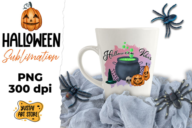 Halloween sublimation, watercolor illustration Sublimation Yustaf Art Store 