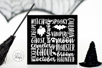 Halloween Subway Art SVG | DXF and More SVG Diva Watts Designs 