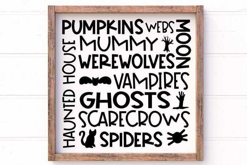 Halloween Subway Art SVG - So Fontsy