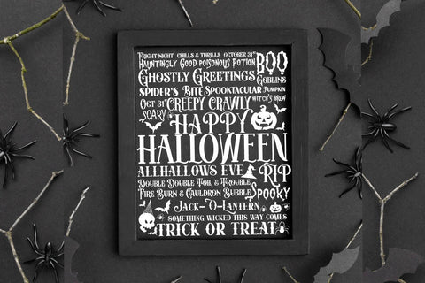 Halloween Subway wordart SVG Bundle SVG Paper Switch 
