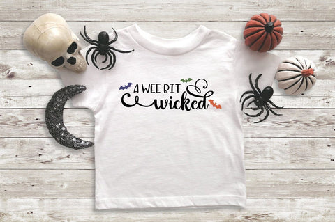 Halloween SVG - A Wee Bit Wicked SVG Pickled Thistle Creative 