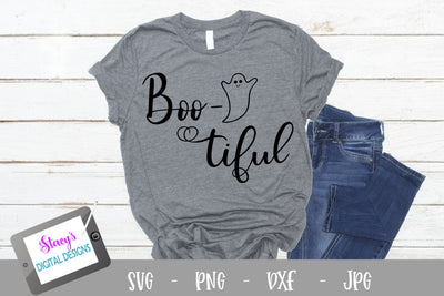 Halloween SVG - Boo-tiful SVG File SVG Stacy's Digital Designs 