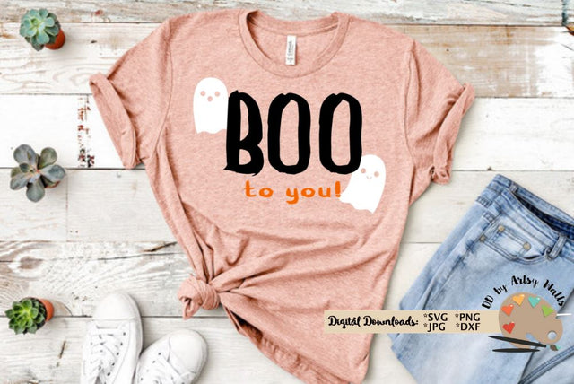 Halloween svg - Boo to you - ghosts svg dxf cut file SVG The Artsy Spot 