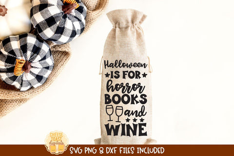 Halloween SVG | Book Club Halloween Wine Bag SVG Bundle SVG Cheese Toast Digitals 