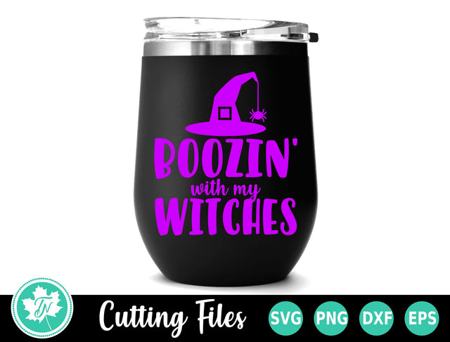 Halloween SVG | Boozin' With my Witches SVG TrueNorthImagesCA 