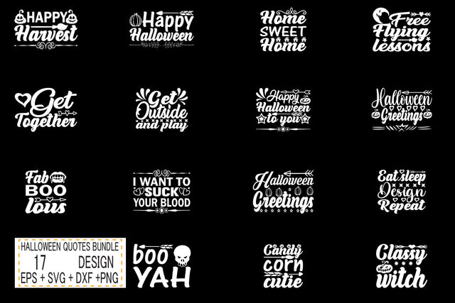 Halloween svg bundle 17 design SVG svgteam 