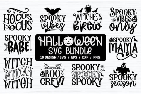 Halloween SVG Bundle Cut File SVG akazaddesign 