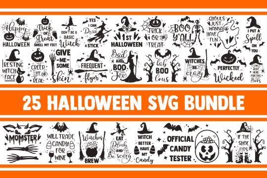 Halloween SVG Bundle, fall svg, witch svg, pumpkin svg, ghost svg, witch hat svg, trick or treat svg, svg designs, svg quotes, svg sayings SVG James 