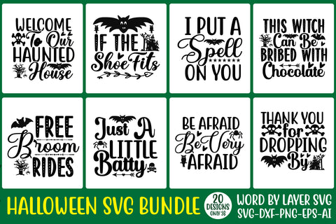 Halloween SVG Bundle, fall svg, witch svg, pumpkin svg, ghost svg, witch hat svg, trick or treat svg, svg designs, svg quotes, svg sayings SVG Rafiqul20606 