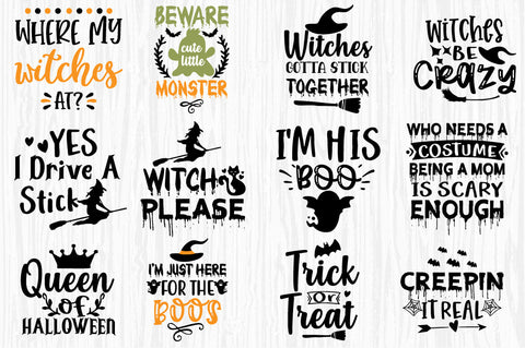 Halloween SVG Bundle, fall svg, witch svg, pumpkin svg,ghost SVG Svgcraft 