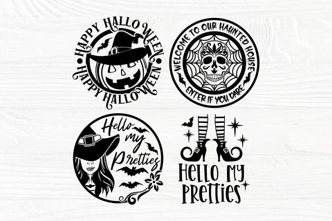 Halloween SVG Bundle, Farmhouse Round Sign Designs SVG TonisArtStudio 