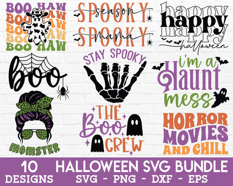 Halloween SVG Bundle - Halloween PNG, Halloween Sublimation, Mom Halloween SVG, Halloween Ghost SVG, Spooky SVG, Happy Halloween SVG, Halloween Ghoul SVG SVG GraphicsTreasures 