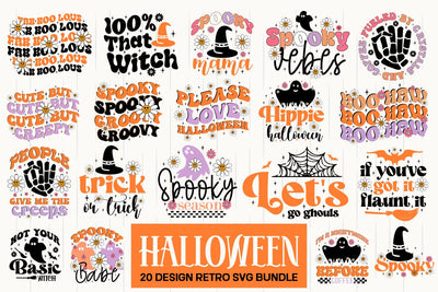 Halloween Svg Bundle , Halloween Retro Sublimation Bundle 1 SVG designmaster24 