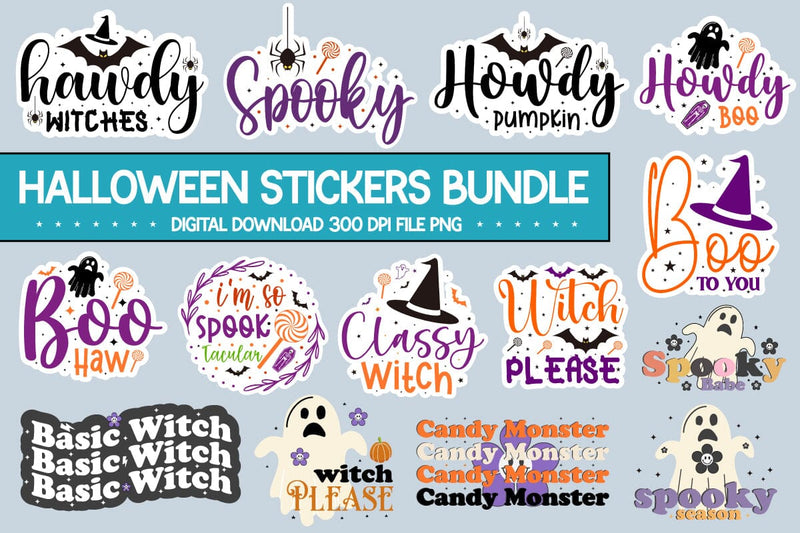 Halloween Svg Bundle , Halloween Stickers Design, Halloween Svg Design SVG designmaster24 