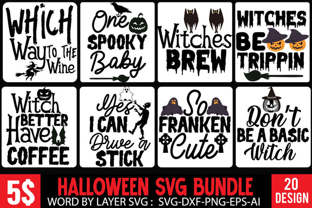Halloween SVG Bundle . Halloween SVG Bundle Quotes , Halloween SVG Cut File SVG BlackCatsMedia 