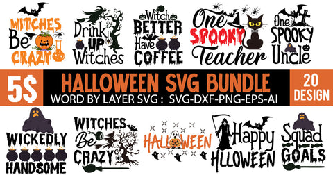 Halloween SVG Bundle . Halloween SVG Bundle Quotes , Halloween SVG Cut File SVG BlackCatsMedia 