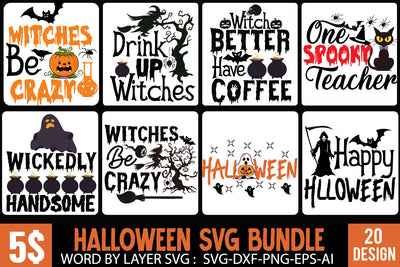 Halloween SVG Bundle . Halloween SVG Bundle Quotes , Halloween SVG Cut File SVG BlackCatsMedia 