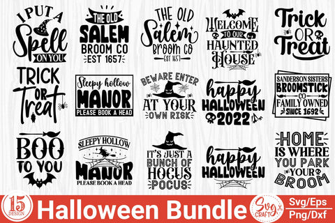 Halloween SVG Bundle, Halloween SVG craft Bundle, Funny Halloween SVG Bundle, SVG Svgcraft 