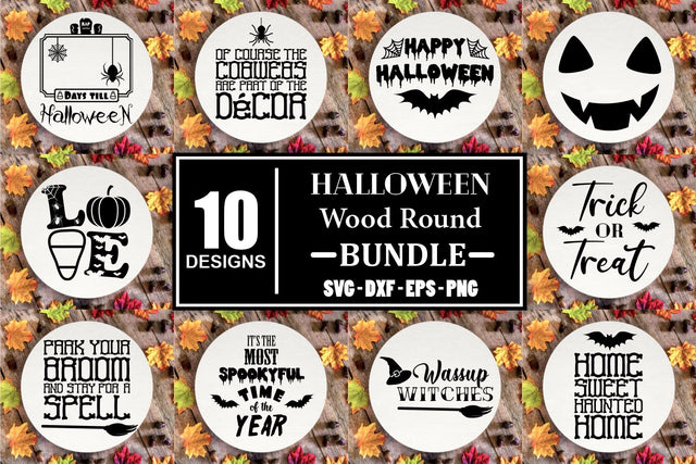 Halloween Svg Bundle Halloween SVG Halloween Sign Svg Halloween Wood Round Svg Halloween Farmhouse Svg Farmhouse Sign Svg Cute Halloween SVG SVG Whistlepig Designs 