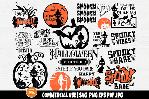 Halloween SVG Bundle - Halloween Svg - Pumpkin Svg - Witch Svg - Ghost Svg - Cut Files - Cricut - Silhouette SVG TonisArtStudio 
