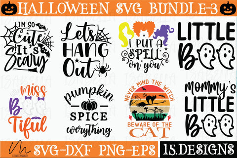 Halloween svg bundle, Halloween T-shirt bundle, Halloween Day T-shirt, Happy Halloween svg, Batty Svg, Pumpkin svg, Holiday Cricut SVG Isabella Machell 