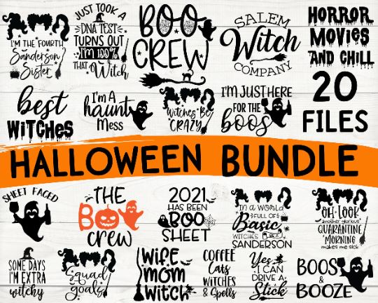 Halloween Svg Bundle, Halloween Vector, Sarcastic Svg SVG She Shed Craft Store 