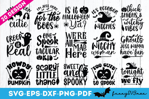Halloween SVG Bundle, Halloween Vector, Witch Svg, Ghost Svg, Witch Shirt SVG, Sarcastic SVG, Funny Mom Svg, Cut Files for Cricut,Silhouette SVG designstore 