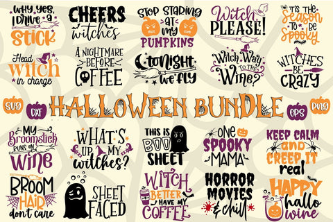 Halloween Svg Bundle, Happy Halloween, Halloween Cut Files SVG Craft Pixel Perfect 
