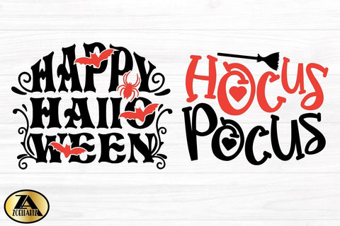 Halloween SVG Bundle Happy Spooky Halloween SVG PNG EPS DXF SVG zoellartz 