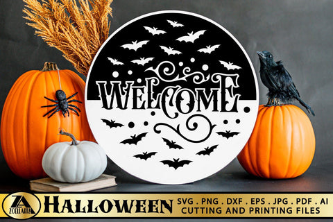 Halloween SVG Bundle of 6 Spooky Sign Making SVG PNG EPS DXF SVG zoellartz 