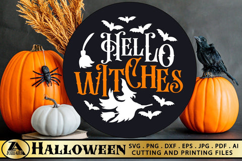Halloween SVG Bundle of 6 Spooky Sign Making SVG PNG EPS DXF SVG zoellartz 