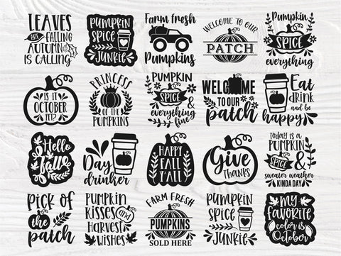 Halloween SVG Bundle, Pumpkin Sign, Fall Shirt Svg SVG TonisArtStudio 