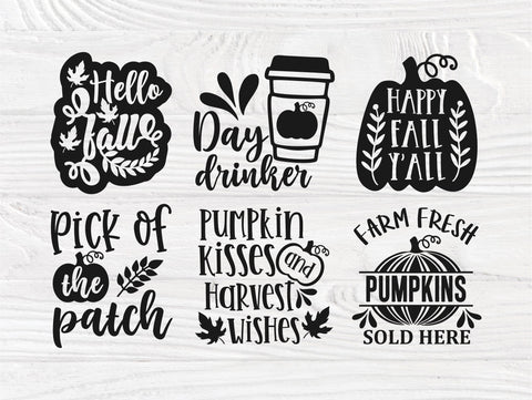 Halloween SVG Bundle, Pumpkin Sign, Fall Shirt Svg SVG TonisArtStudio 