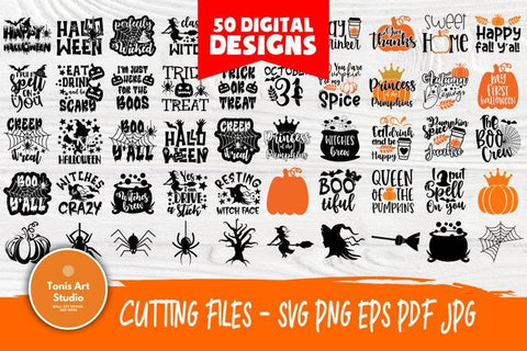 Halloween SVG Bundle, Pumpkin Svg, Fall Signs Svg SVG TonisArtStudio 