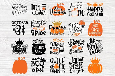 Halloween SVG Bundle, Pumpkin Svg, Fall Signs Svg SVG TonisArtStudio 