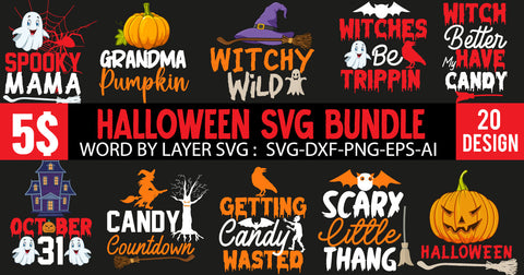 Halloween SVG Bundle SVG BlackCatsMedia 