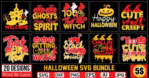 Halloween Svg Bundle SVG Cut File SVG DesignPlante 503 